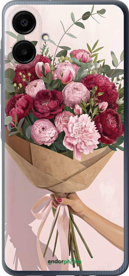 Силиконовый чехол Пионы 1 для Samsung Galaxy A06 4G - 6705u-3776 изображение 