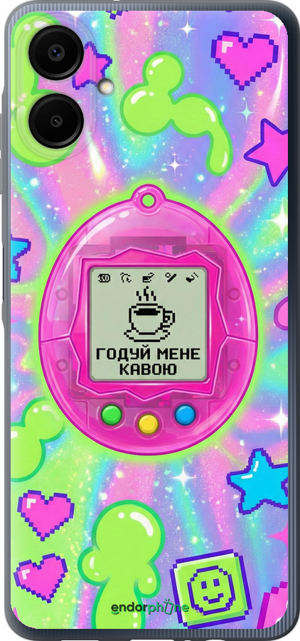 Силіконовий чехол Y2K Aesthetic Retro Pet: Годуй мене кавою для Samsung Galaxy A06 4G - 6784u-3776 изображение 