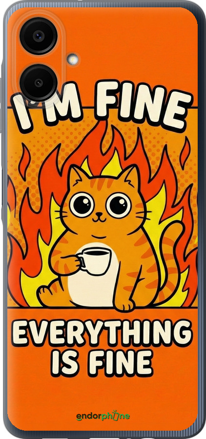 Силиконовый чехол Funny Cat для Samsung Galaxy A06 4G - 6786u-3776 изображение 