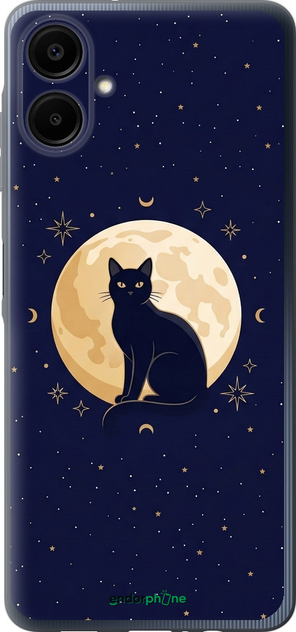 Силиконовый чехол Cute Cat Celestial/Witchy для Samsung Galaxy A06 4G - 6787u-3776 изображение 