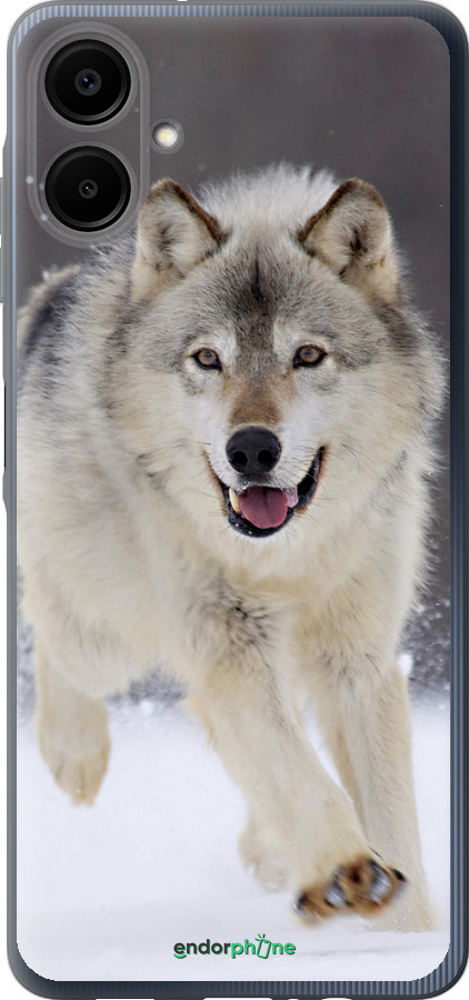 Силиконовый чехол Бегущий волк для Samsung Galaxy A06 4G - 826u-3776 изображение 