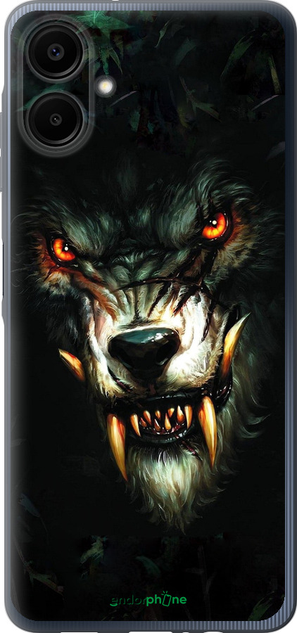 Силіконовий чехол Диявольський вовк для Samsung Galaxy A06 4G - 833u-3776 изображение 