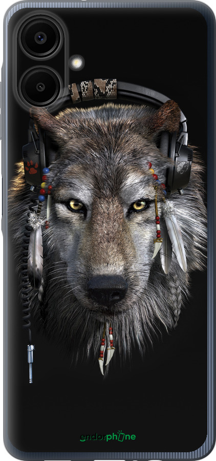 Силиконовый чехол Волк-меломан для Samsung Galaxy A06 4G - 875u-3776 изображение 