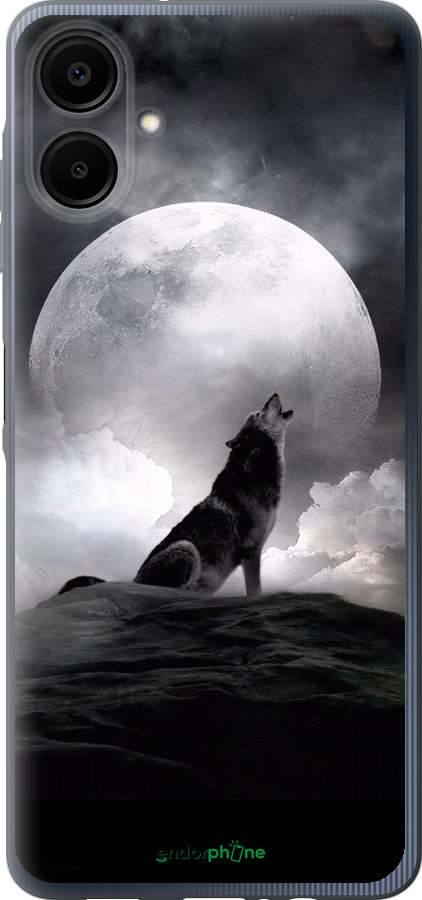 Силиконовый чехол Воющий волк для Samsung Galaxy A06 4G - 934u-3776 изображение 