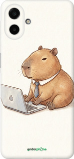 Силиконовый чехол Funny Capybara CEO Working для Samsung galaxy a07 - 6777u-4059 изображение 