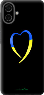 Силиконовый чехол Жёлто-голубое сердце для Samsung galaxy a07 - 885u-4059 изображение 
