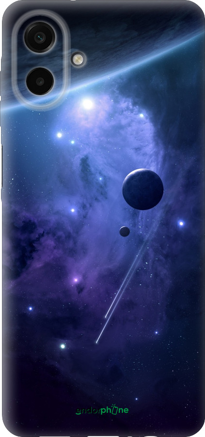 Силиконовый чехол Планеты в синем космосе для Samsung galaxy a07 - 171u-4059 изображение 