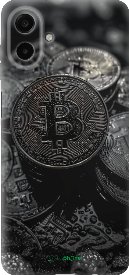 Силиконовый чехол Black Bitcoin для Samsung galaxy a07 - 6090u-4059 изображение 
