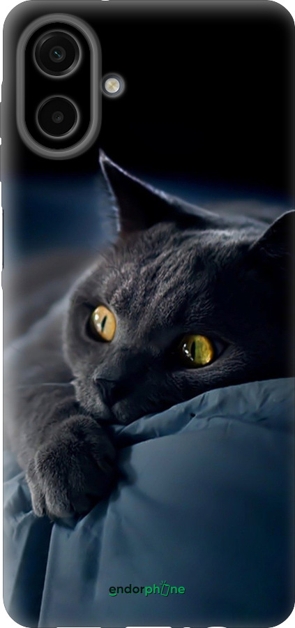 Силіконовий чехол Димчастий кіт для Samsung galaxy a07 - 825u-4059 изображение 