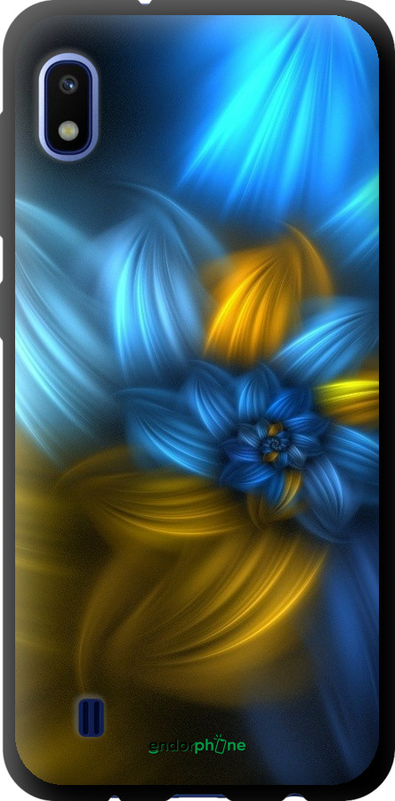 

TPU чорний чохол "Візерунок 46" для Samsung Galaxy A10 2019 A105F, Синій