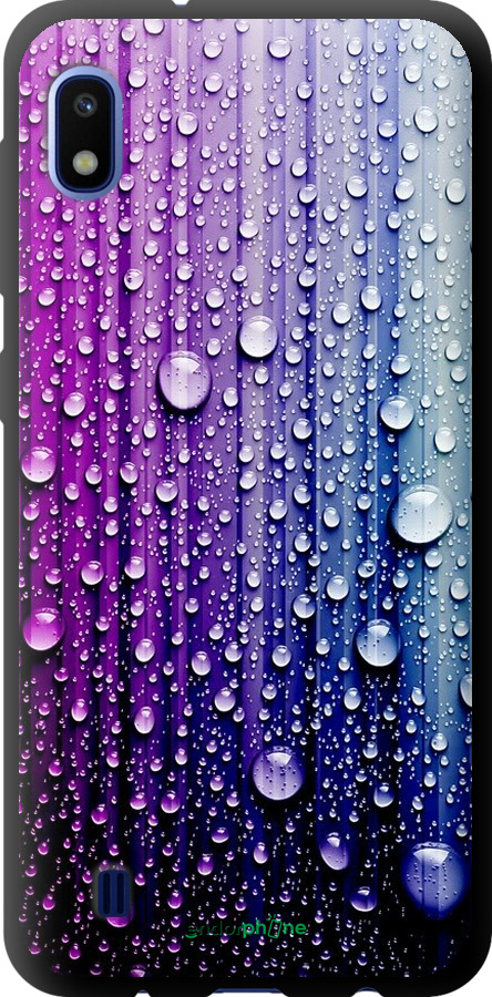 

TPU чорний чохол "Краплини води" для Samsung Galaxy A10 2019 A105F, Синій
