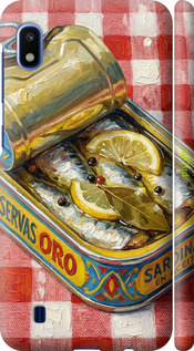 3D пластиковый матовый чехол Vintage Sardine Tin Phone для Samsung Galaxy A10 2019 A105F - 6772m-1671 изображение 