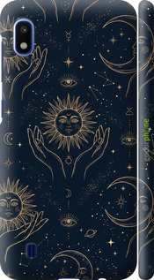 3D пластиковый матовый чехол 'Celestial Harmony: Sun & Moon Gold Mystic Pattern' для Samsung Galaxy A10 2019 A105F изображение 9