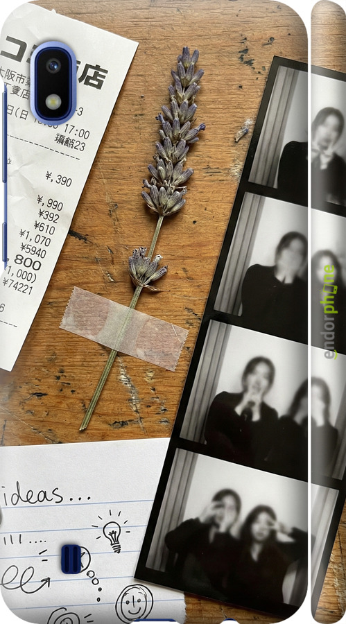 3D пластиковый матовый чехол Aesthetic Scrapbook Collage для Samsung Galaxy A10 2019 A105F - 6773m-1671 изображение 