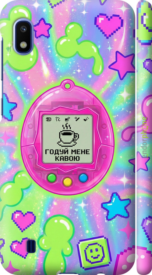 3D пластиковий матовий чехол Y2K Aesthetic Retro Pet: Годуй мене кавою для Samsung Galaxy A10 2019 A105F - 6784m-1671 изображение 