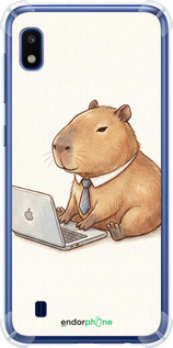 Силикон с усиленными углами чехол Funny Capybara CEO Working для Samsung Galaxy A10 2019 A105F - 6777sp-1671 изображение 