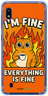 Силикон с усиленными углами чехол Funny Cat для Samsung Galaxy A10 2019 A105F - 6786sp-1671 изображение 