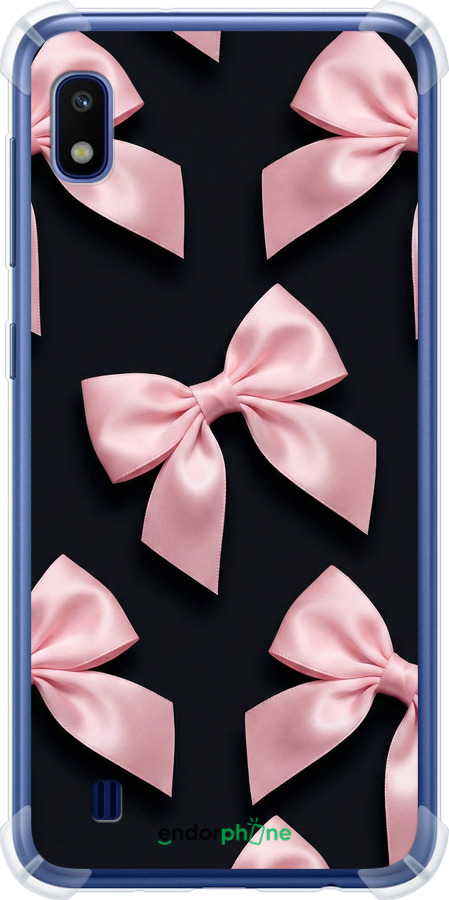 Силикон с усиленными углами чехол Coquette Ribbons Dark Coquette для Samsung Galaxy A10 2019 A105F - 6767sp-1671 изображение 