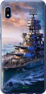 2D пластиковый чехол Военный корабль, world of tanks, wargaming для Samsung Galaxy A10 2019 A105F - 6461t-1671 изображение 