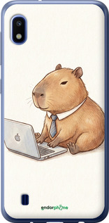 2D пластиковий чехол Funny Capybara CEO Working для Samsung Galaxy A10 2019 A105F - 6777t-1671 изображение 