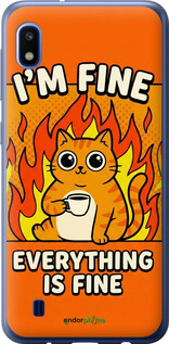 Силиконовый чехол Funny Cat для Samsung Galaxy A10 2019 A105F - 6786u-1671 изображение 