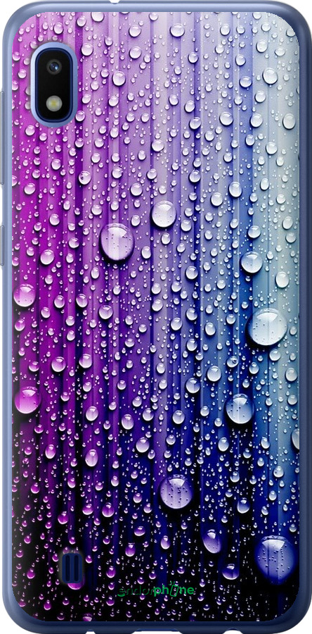 

Силіконовий чохол "Краплини води" для Samsung Galaxy A10 2019 A105F, Синій