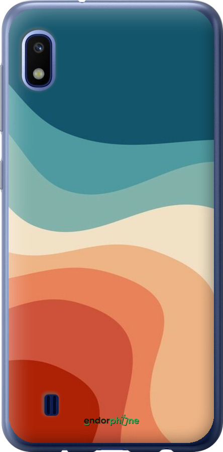 2D пластиковый чехол В стиле ретро с волнами для Samsung Galaxy A10 2019 A105F - 6531t-1671 изображение 