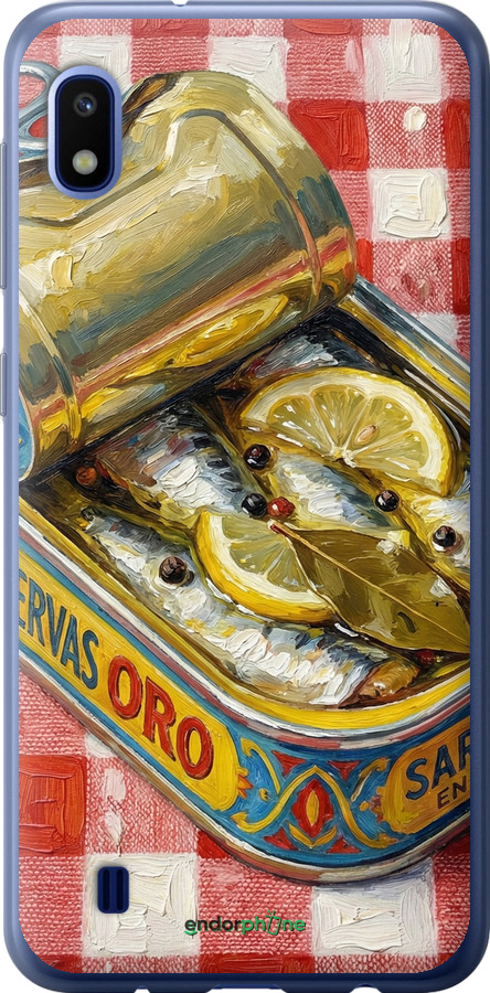 2D пластиковый чехол Vintage Sardine Tin Phone для Samsung Galaxy A10 2019 A105F - 6772t-1671 изображение 