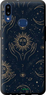 TPU чехол Celestial Harmony: Sun & Moon Gold Mystic Pattern для Samsung Galaxy A10s A107F - 6778b-1776 изображение 