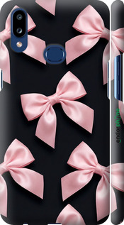 3D пластиковый матовый чехол Coquette Ribbons Dark Coquette для Samsung Galaxy A10s A107F - 6767m-1776 изображение 