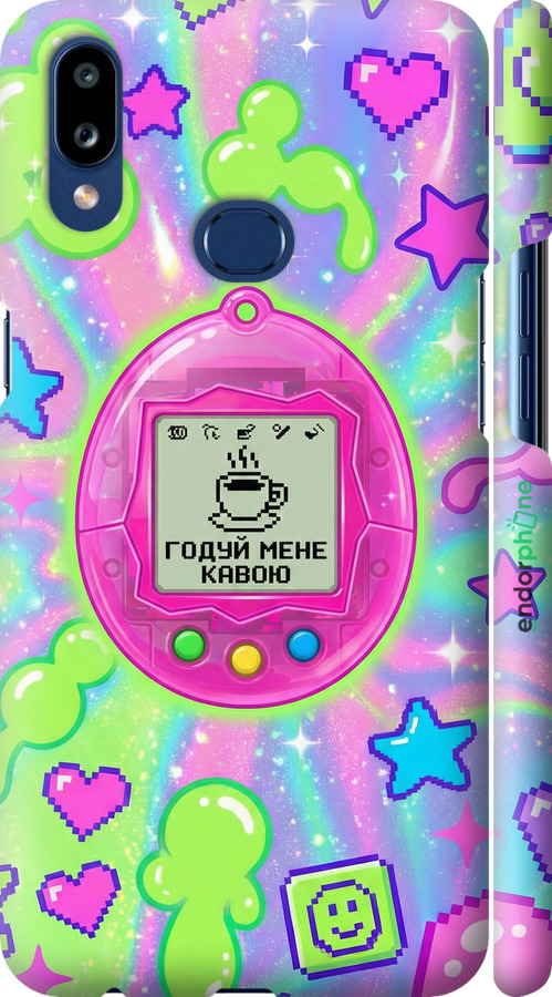 3D пластиковый матовый чехол Y2K Aesthetic Retro Pet: Годуй мене кавою для Samsung Galaxy A10s A107F - 6784m-1776 изображение 