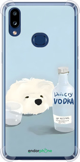 Силикон с усиленными углами чехол Пес водка для Samsung Galaxy A10s A107F - 6368sp-1776 изображение 