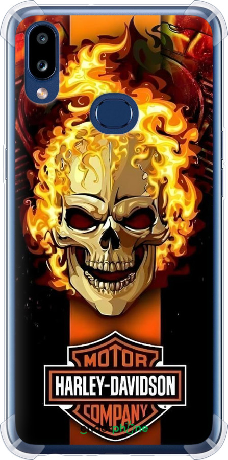 Силикон с усиленными углами чехол Харлей девидсон для Samsung Galaxy A10s A107F - 6370sp-1776 изображение 