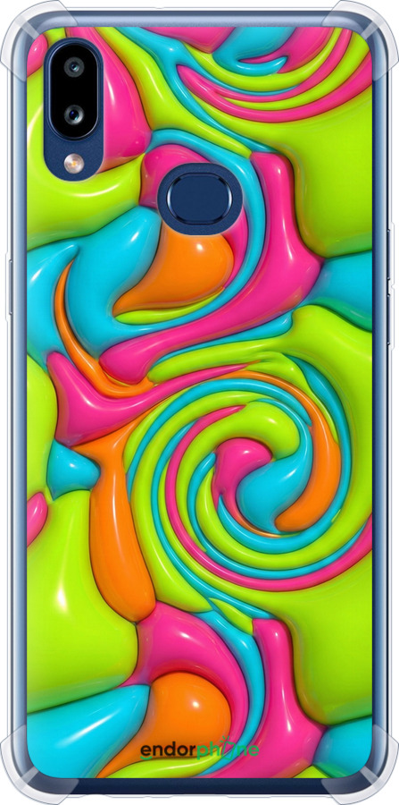 Силіконовий протиударний с посиленими кутами чехол Y2K Jelly Dream для Samsung Galaxy A10s A107F - 6780sp-1776 изображение 