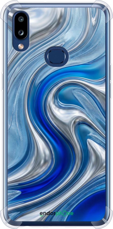 Силикон с усиленными углами чехол Liquid Chrome для Samsung Galaxy A10s A107F - 6781sp-1776 изображение 