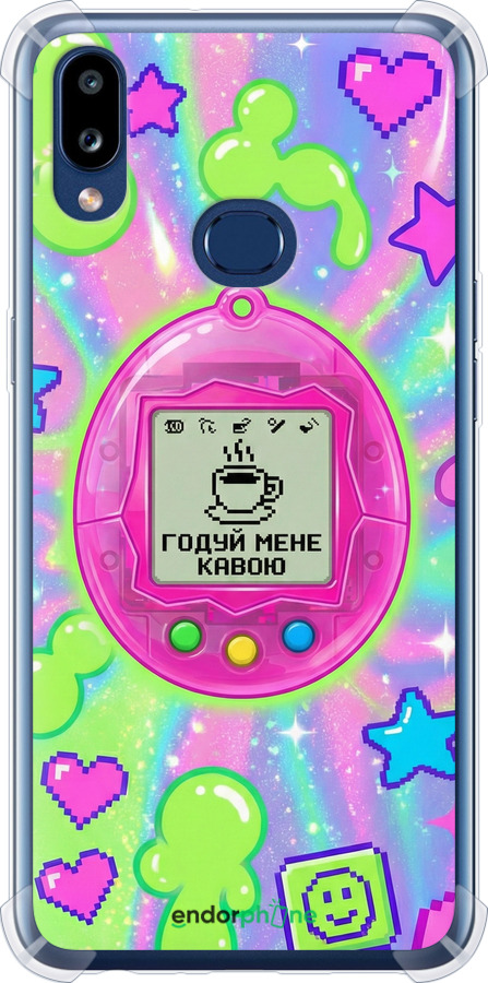 Силикон с усиленными углами чехол Y2K Aesthetic Retro Pet: Годуй мене кавою для Samsung Galaxy A10s A107F - 6784sp-1776 изображение 