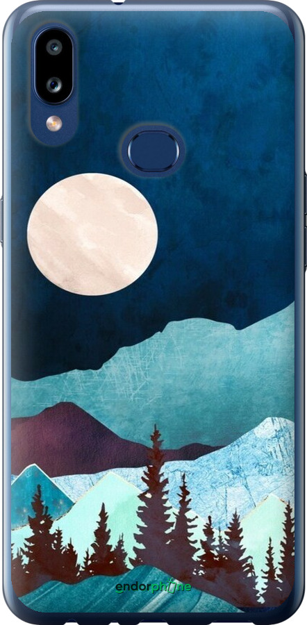 2D пластиковый чехол Горная идиллия ночной пейзаж для Samsung Galaxy A10s A107F - 6488t-1776 изображение 