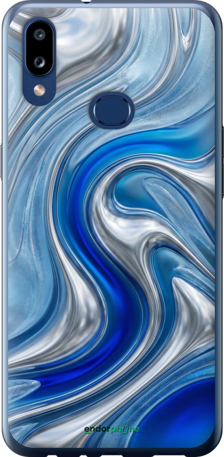 Силиконовый чехол Liquid Chrome для Samsung Galaxy A10s A107F - 6781u-1776 изображение 