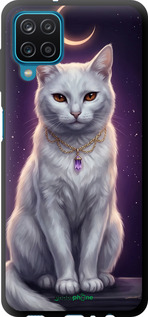 TPU чехол Mystic White Cat Gothic Dark Purple Gold для Samsung Galaxy A12 A125F - 6805b-2201 изображение 