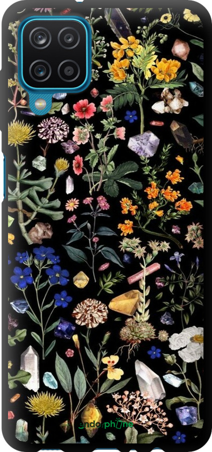 TPU чехол С цветами для Samsung Galaxy A12 A125F - 6422b-2201 изображение 