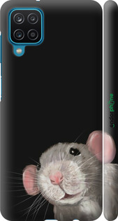 3D пластиковий матовий чехол The Peeking Rat для Samsung Galaxy A12 A125F - 6442m-2201 изображение 