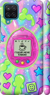 3D пластиковый матовый чехол Y2K Aesthetic Retro Pet: Годуй мене кавою для Samsung Galaxy A12 A125F - 6784m-2201 изображение 