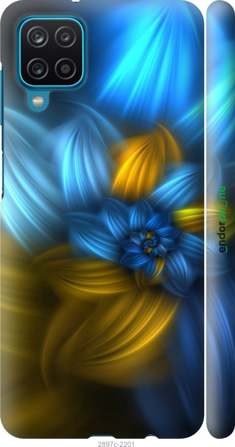

3D пластиковий матовий чохол "Візерунок 46" для Samsung Galaxy A12 A125F, Синій