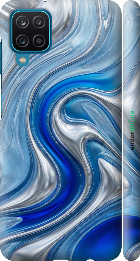 3D пластиковий матовий чехол Liquid Chrome для Samsung Galaxy M12 M127F - 6781m-2360 изображение 