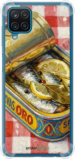 Силикон с усиленными углами чехол Vintage Sardine Tin Phone для Samsung Galaxy A12 A125F - 6772sp-2201 изображение 