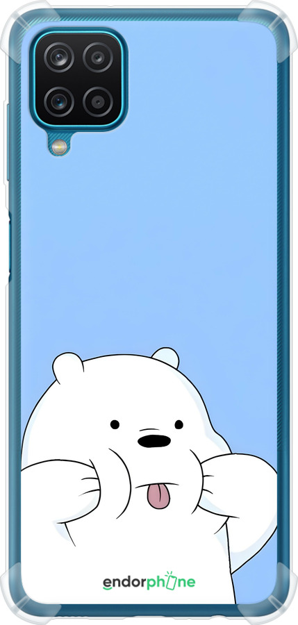 Силіконовий протиударний с посиленими кутами чехол Милий ведмедик для Samsung Galaxy M12 M127F - 6357sp-2360 изображение 