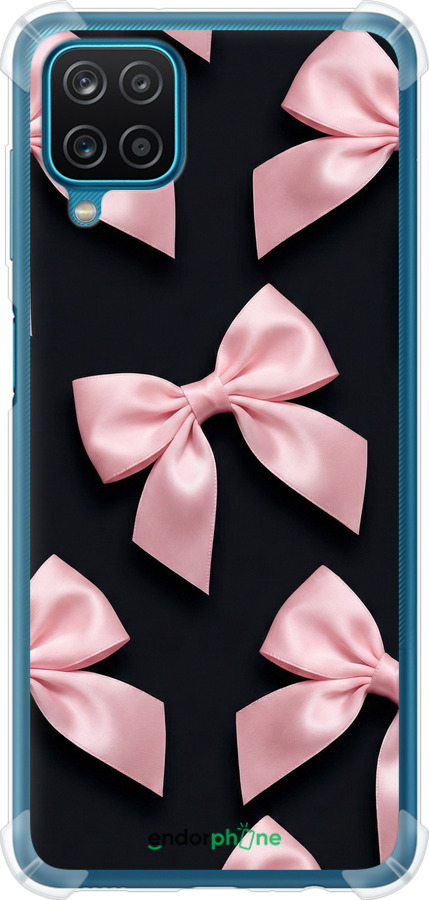 Силикон с усиленными углами чехол Coquette Ribbons Dark Coquette для Samsung Galaxy M12 M127F - 6767sp-2360 изображение 