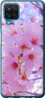 Силиконовый чехол Сакура для Samsung Galaxy A12 A125F - 6029u-2201 изображение 