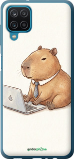 Силиконовый чехол 'Funny Capybara CEO Working' для Samsung Galaxy A12 A125F изображение 1