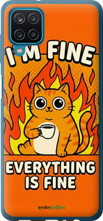 Силиконовый чехол Funny Cat для Samsung Galaxy A12 A125F - 6786u-2201 изображение 